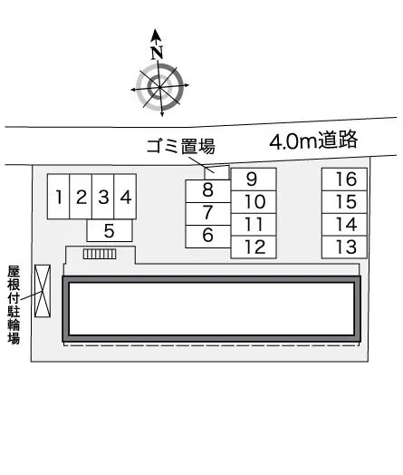 ★手数料０円★高崎市和田多中町 月極駐車場